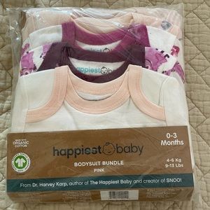 Happiest Baby Bodysuits (Set of 3, 0-3 mos)